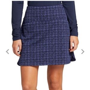 NWT⛳️Lady Hagen Clubhouse 17” Boucle Skort Size XL Plaid/Herringbone